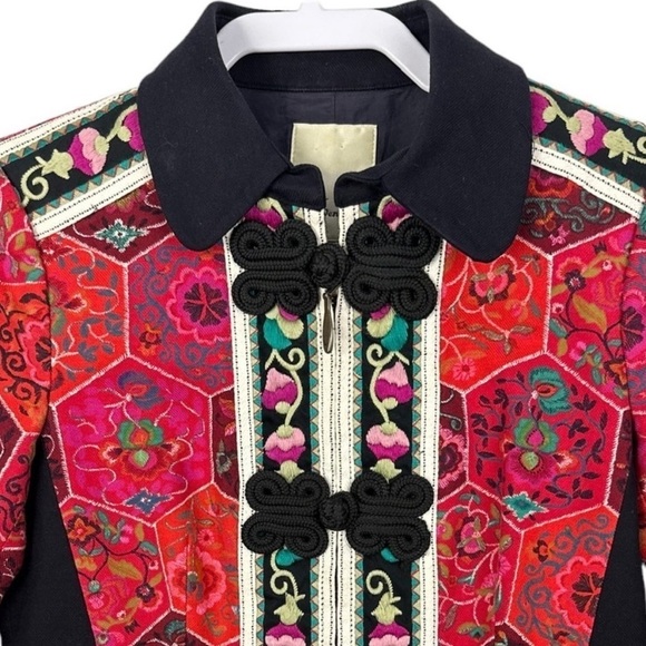 Anthropology Elevenses Satsuma Embroidered Coat Rare - Picture 5 of 15